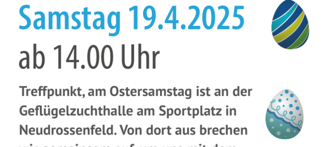 Einladung zur lustigen Ostereiersuche