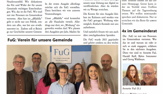 Neues Infoblatt für Neudrossenfeld